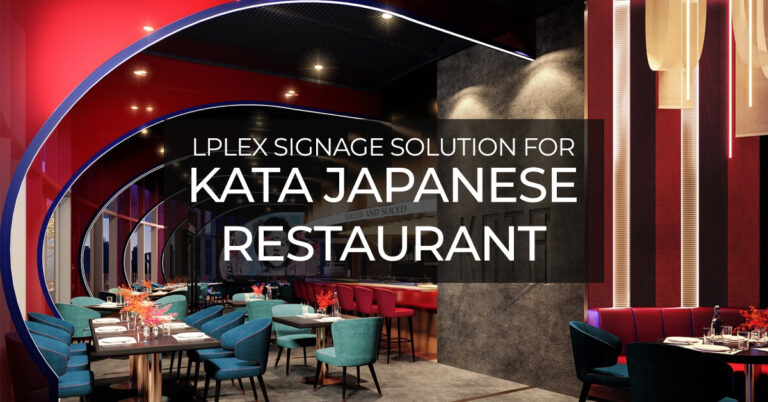 LPLEX Signage Solution For KATA Japanese Restaurant